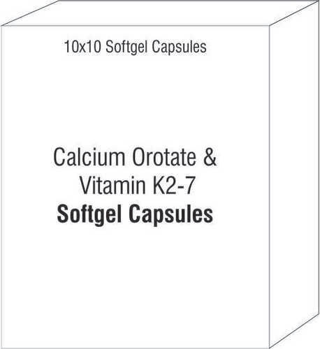 Soft Gelatin Capsule Of Calcium Orotate And Vitamin K2-7