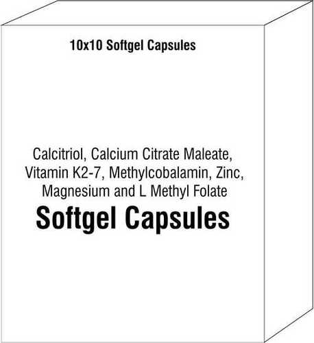 Calcitriol Calcium Citrate Maleate Vitamin K2-7 Methylcobalamin Zinc Magnesium and L Methyl Folate