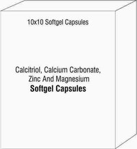 Soft Gelatin Capsules of Calcitriol Calcium Citrate Zinc and Magnesium