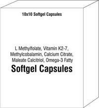 L Methylfolate Vitamin K2-7 Methylcobalamin Calcium Citrate Maleate Calcitriol Omega-3 Fatty Acids