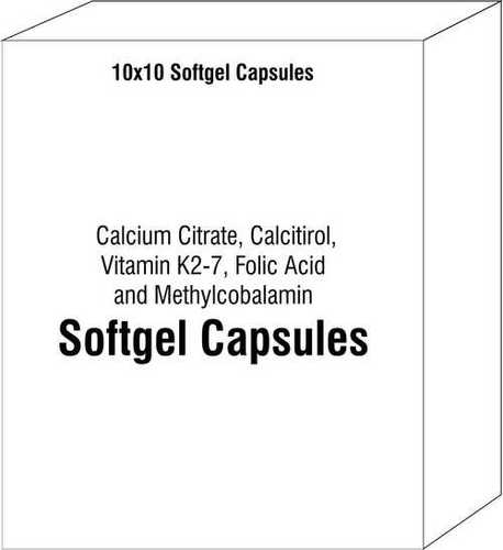 Calcium Citrate, Calcitirol, Vitamin K2-7 Folic Acid and Methylcobalamin