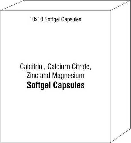 Calcitriol Calcium Citrate Zinc and Magnesium Soft Gel Capsules