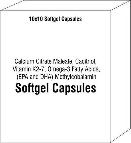 Calcium Citrate Maleate Cacitriol Vitamin K2-7 Omega-3 Fatty Acids (EPA and DHA) Methylcobalamin