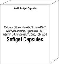 Calcium Citrate Maleate Vitamin K2-7 Methylcobalamin Pyridoxine HCI Vitamin D3 Magnesium Zinc Folic