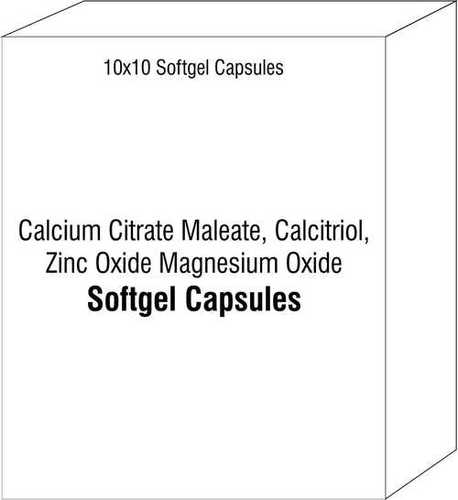 Softgel Capsule Calcium Citrate Maleate Calcitriol Zinc Oxide and Magnesium Oxide