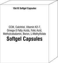 CCM Calcitriol Vitamin K2-7 Omega-3 Fatty Acids Folic Acid Methylcobalamin Boron L-Methylfolate