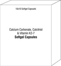Calcium Carbonate Calcitriol and Vitamin K2-7 Softgels