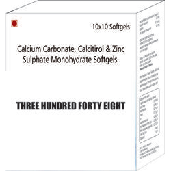 Calcium Carbonate Calcitirol and Zinc Sulphate Monohydrate Softgels Capsules