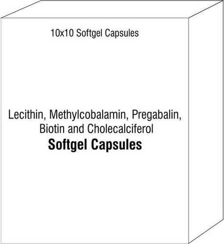 Lecithin Methylcobalamin Pregabalin Biotin and Cholecalciferol Softgels