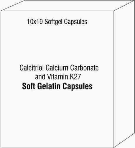 Calcitriol Calcium Carbonate and Vitamin K27 Soft Gelatin Capsules