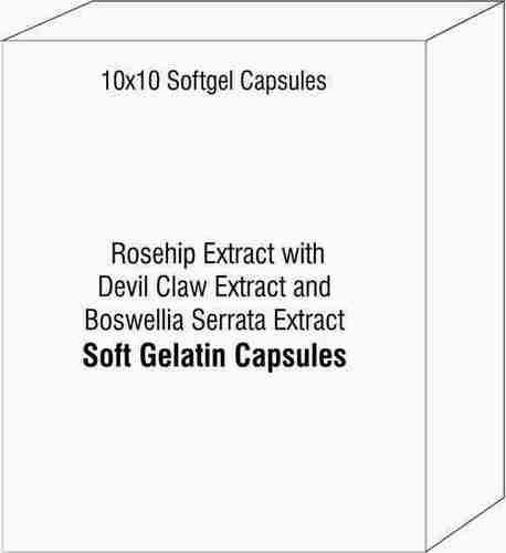 Rosehip Extract with Devil Claw Extract and Boswellia Serrata Extract Softgel Capsules