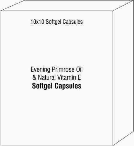 Evening Primrose Oil and Natural Vitamin E Softgel Capsules By AKSHAR MOLECULES