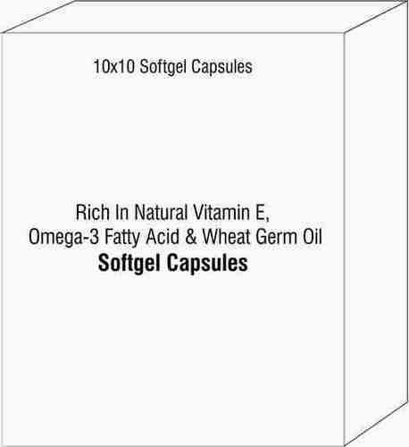 Rich In Natural Vitamin E Omega-3 Fatty Acid and Wheat Germ Oil Softgels
