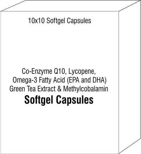 Co-Enzyme Q10 Lycopene Omega-3 Fatty Acid (EPA and DHA) Green Tea Extract and Methylcobalamin