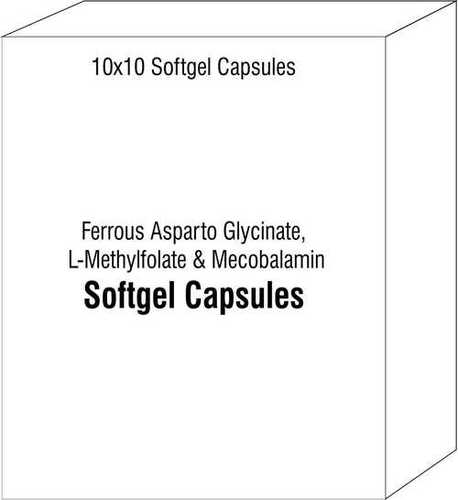 Ferrous Asparto Glycinate L-Methylfolate and Mecobalamin Softgel Capsules