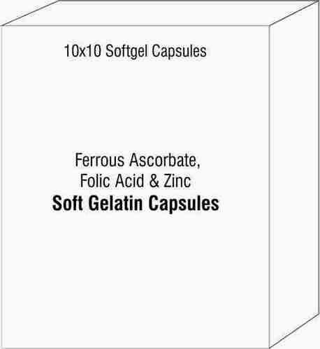 Ferrous Ascorbate Folic Acid And Zinc Soft Gelatin Capsules