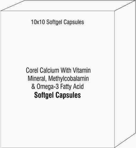 Corel Calcium With Vitamin Mineral Methylcobalamin and Omega-3 Fatty Acid Capsules