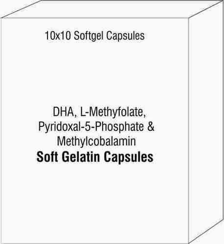 DHA L-Methyfolate Pyridoxal-5-Phosphate and Methylcobalamin Softgel Capsules