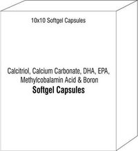 Calcitriol Calcium Carbonate DHA EPA Methylcobalamin Acid and Boron Soft Gelatin Capsules