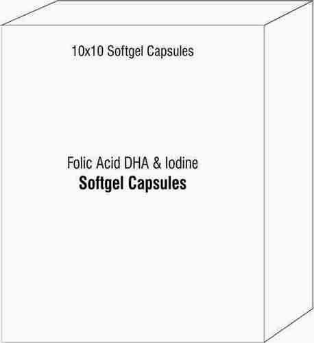 Folic Acid DHA And Iodine Softgel Capsules
