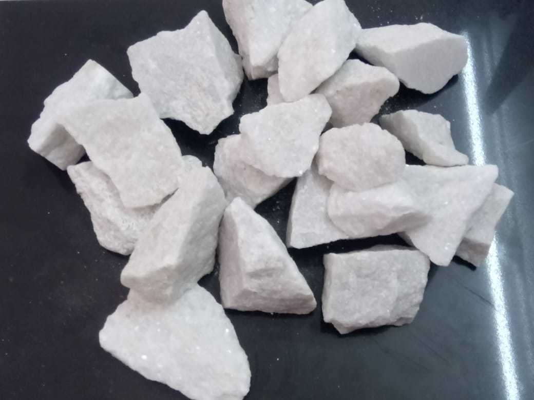 Indian hot sale white marble burnt dolomite lumps shape raw material for steel industries