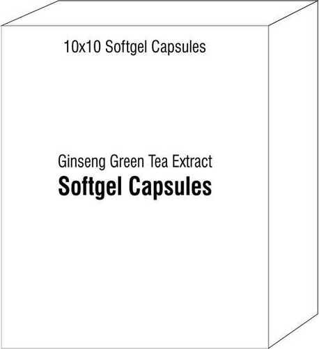 Soft Gel Capsules of Ginseng Green Tea Extract