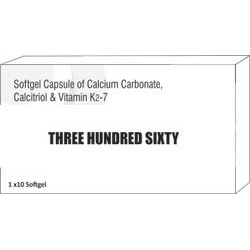 Softgel Capsule of Calcium Carbonate Calcitriol and Vitamin K2-7