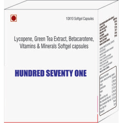 Lycopene Green Tea Extract Betacarotene Vitamins and Minerals Softgel Capsules