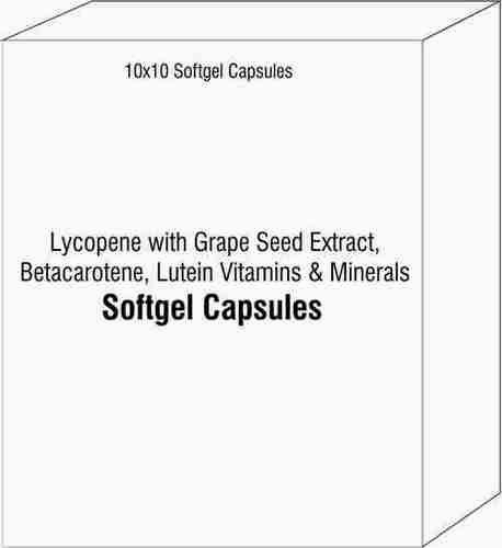 Lycopene with Grape Seed Extract Betacarotene Lutein Vitamins and Minerals Softgel Capsules