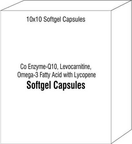 Co Enzyme-Q10 Levocarnitine Omega-3 Fatty Acid with Lycopene Softgel Capsules