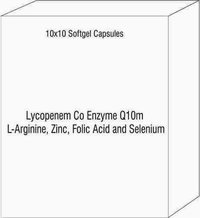 Soft Gel Capsules of Lycopene Co Enzyme Q10 L-Arginine Zinc Folic Acid and Selenium