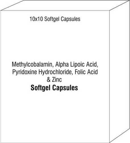 Methylcobalamin Alpha Lipoic Acid Pyridoxine Hydrochloride Folic Acid and Zinc Softgel Capsules