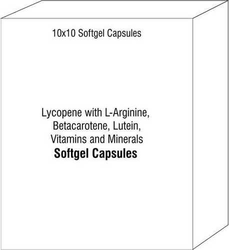 Lycopene with L-Arginine Betacarotene Lutein Vitamins and Minerals Capsules