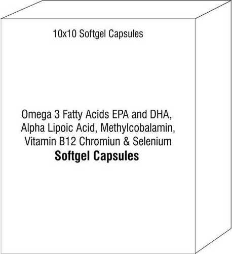 Omega 3 Fatty Acids EPA and DHA Alpha Lipoic Acid Methylcobalamin Vitamin B12 Chromiun and Selenium