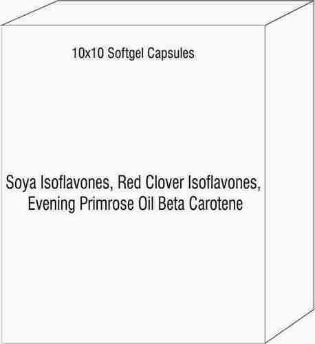 Soft Gelatin Capsules of Soya Isoflavones Red Clover Isoflavones Evening Primrose Oil Beta Carotene