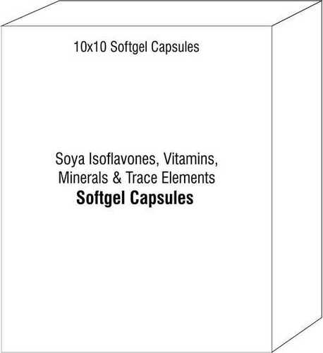 Soya Isoflavones Vitamins Minerals And Trace Elements Softgel Capsules