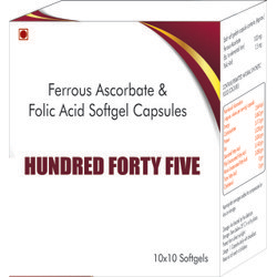 Ferrous Ascorbate and Folic Acid Softgel Capsules