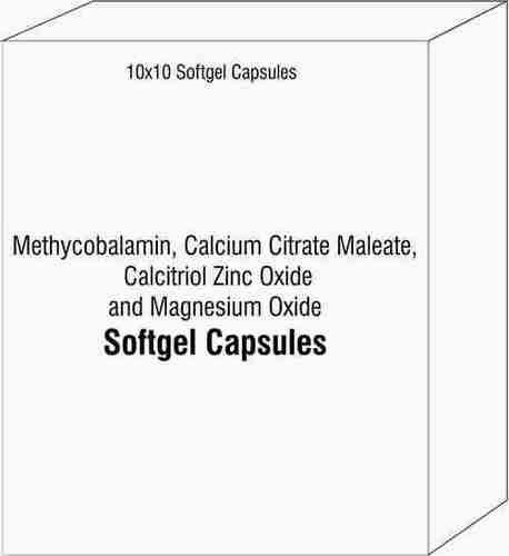 Methycobalamin Calcium Citrate Maleate Calcitriol Zinc Oxide and Magnesium Oxide Softgel Capsules