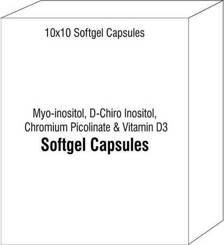 Myo-inositol D-Chiro Inositol Chromium Picolinate and Vitamin D3 Softge