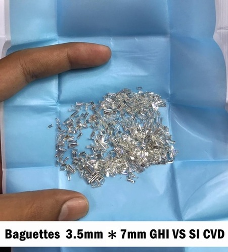 Baguettes 3.5mm - 7mm GHI VS SI CVD TYPE2A Diamond