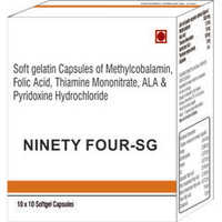 Soft Gelatin Capsules of Methylcobalamin Folic Acid Thiamine Mononitrate ALA and Pyridoxine