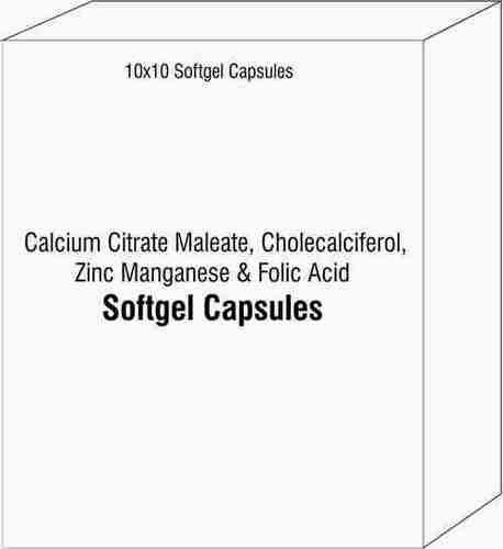 Calcium Citrate Maleate, Cholecalciferol, Zinc Manganese & Folic Acid