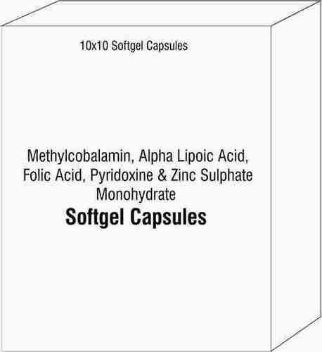 Methylcobalamin Alpha Lipoic Acid Folic Acid Pyridoxine and Zinc Sulphate Monohydrate Softgel Cap