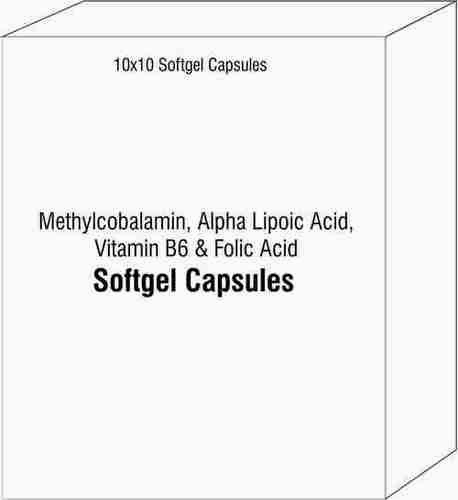Methylcobalamin Alpha Lipoic Acid Vitamin B6 Folic Acid Softgel Capsules
