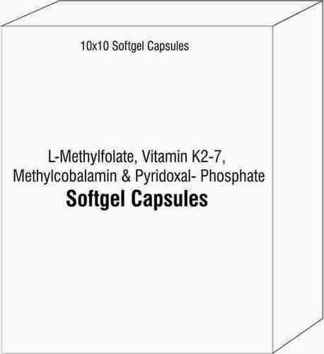 L-Methylfolate Vitamin K2-7 Methylcobalamin and Pyridoxal- Phosphate Softgel Capsules
