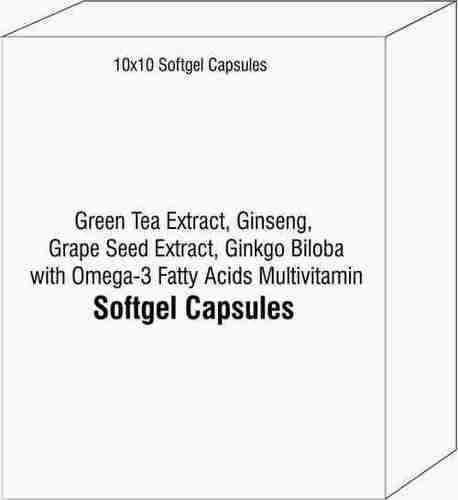 Green Tea Extract Ginseng Grape Seed Extract Ginkgo Biloba with Omega-3 Fatty Acids Multivitamin