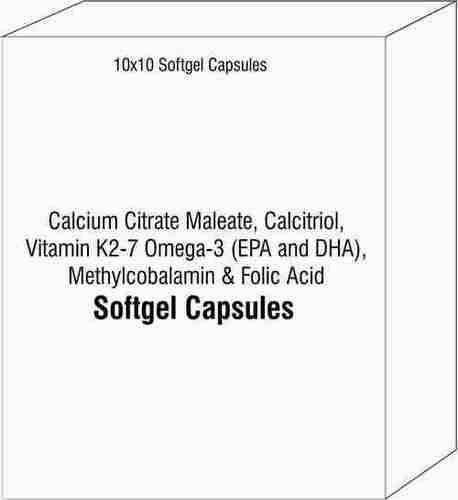 Calcium Citrate Maleate Calcitriol Vitamin K2-7 Omega-3 (Epa And Dha) Methylcobalamin Folic Acid