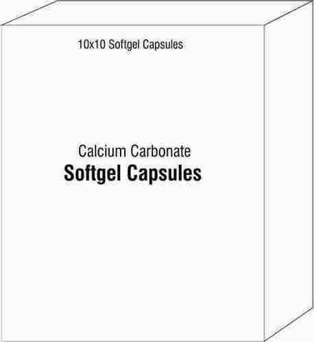 Softgel Capsules Of Calcium Carbonate