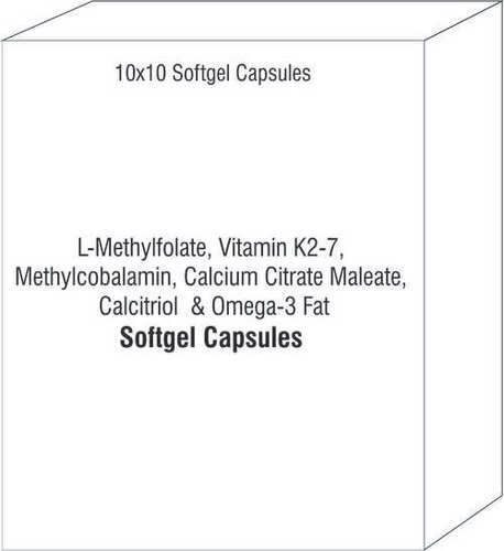 L-Methylfolate Vitamin K2-7 Methylcobalamin Capsules Calcium Citrate Maleate Calcitriol Omega-3 Fat