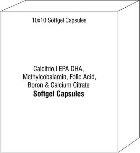 Calcitriol EPA DHA Methylcobalamin Folic Acid Capsules Boron Calcium Citrate Softgel Capsules